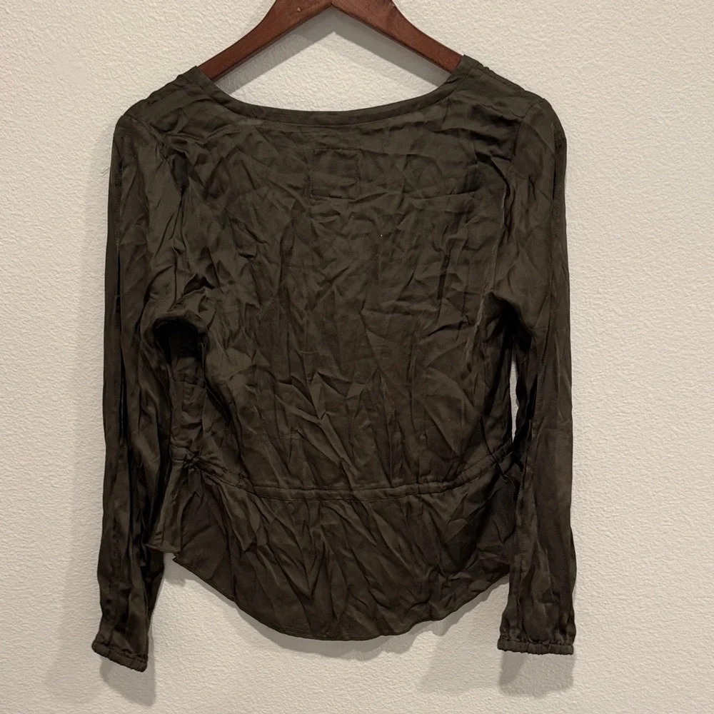 Chaser Dark Olive Women's Blouse - Picture 5 of 7
